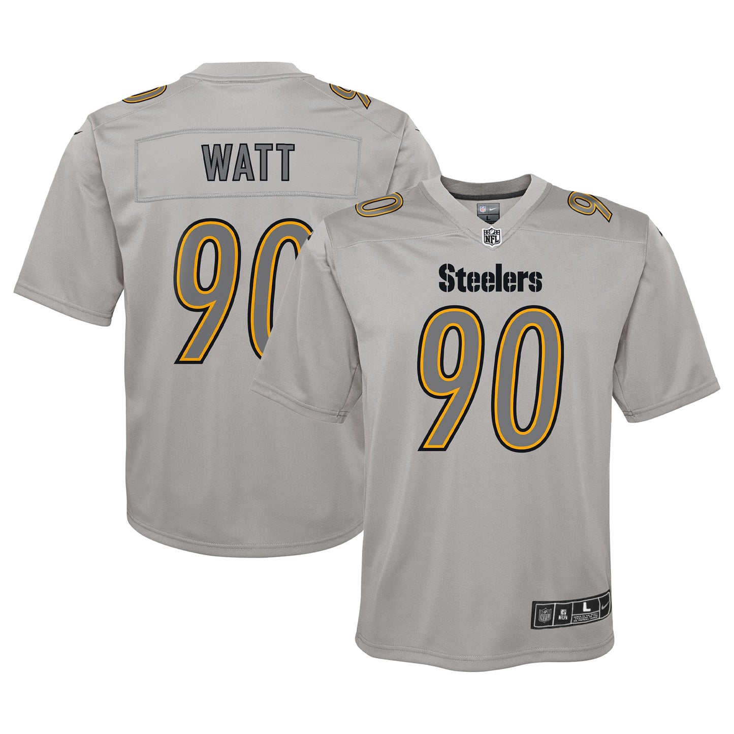 T.J. Watt Pittsburgh Steelers Nike Youth Atmosphere Game Jersey - Gray