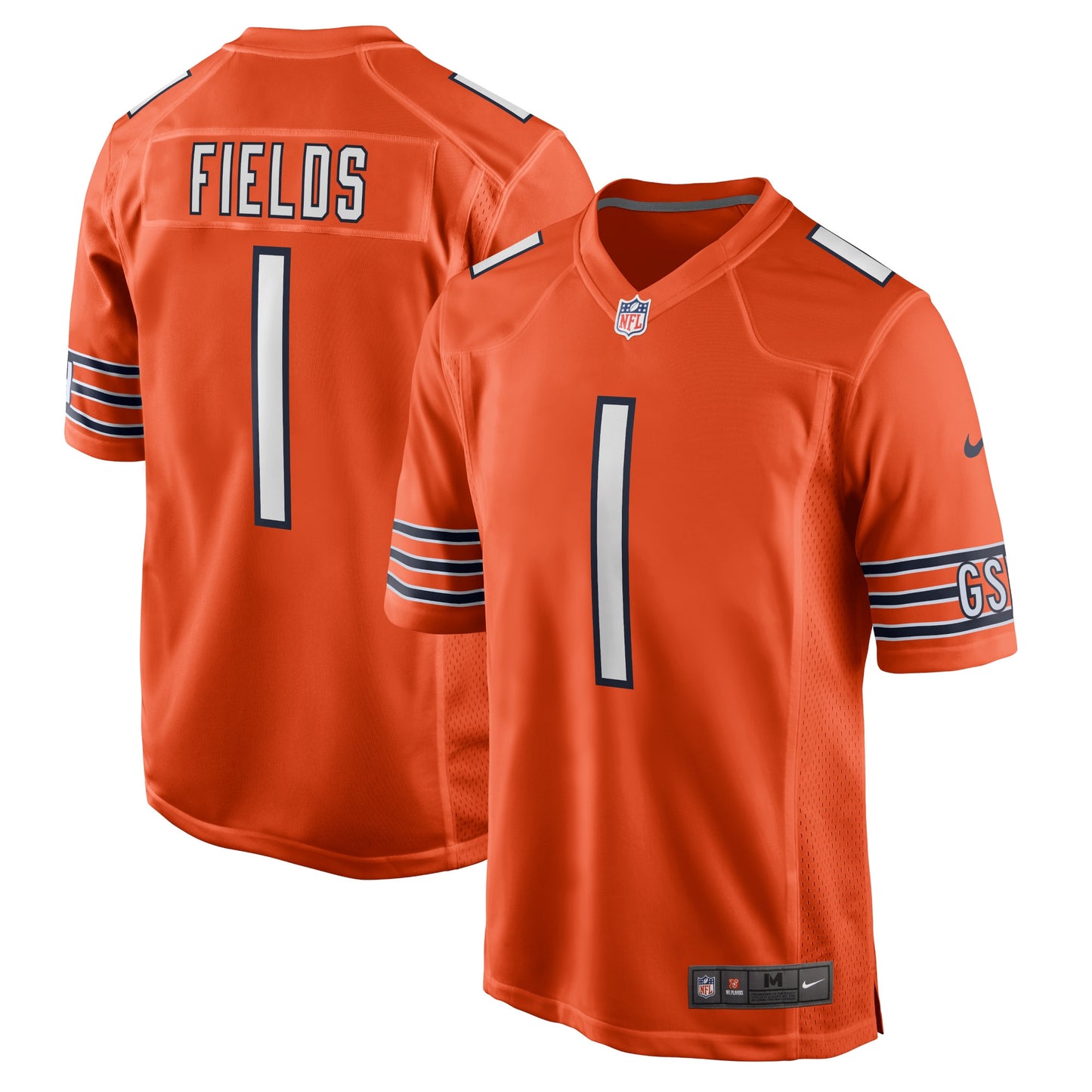 Justin Fields Chicago Bears Nike Player Game Jersey - Orange