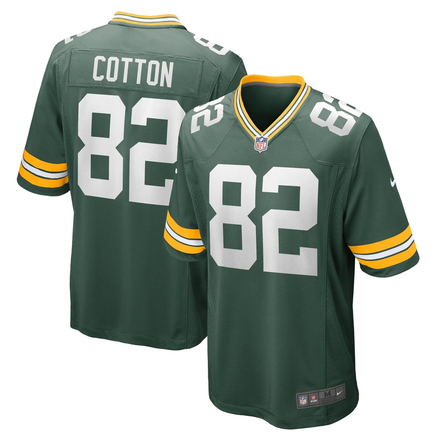 Men's Nike Jeff Cotton Green Green Bay Packers Home Game Player Jersey