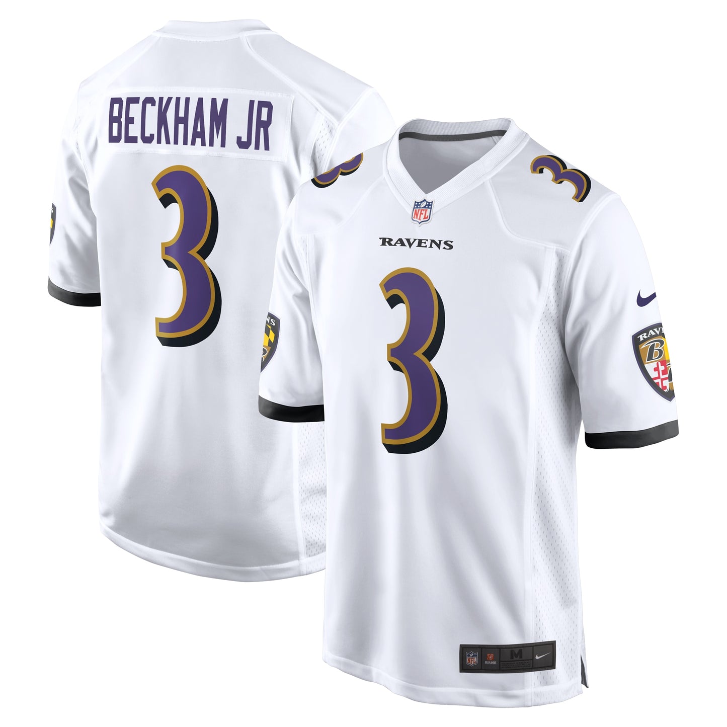 Odell Beckham Jr. Baltimore Ravens Nike Game Jersey - White