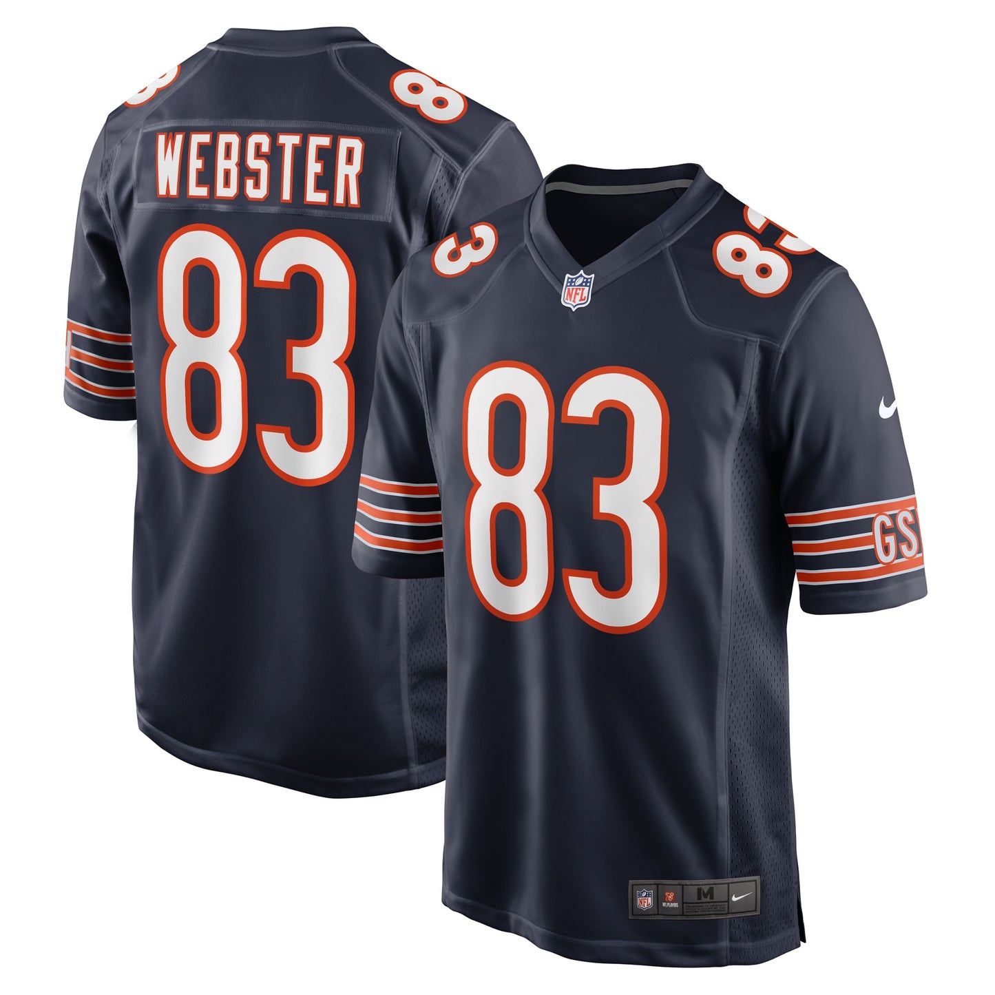 Nsimba Webster Chicago Bears Nike Team Game Jersey -  Navy