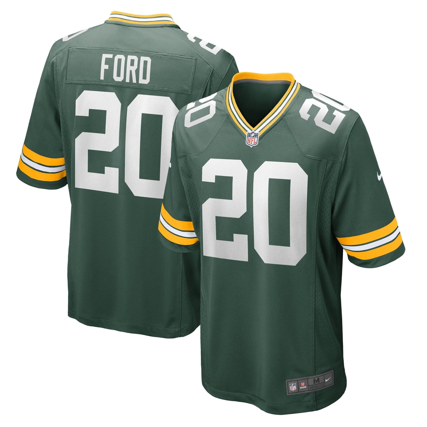 Men's Nike Rudy Ford Green Green Bay Packers Game Player Jersey