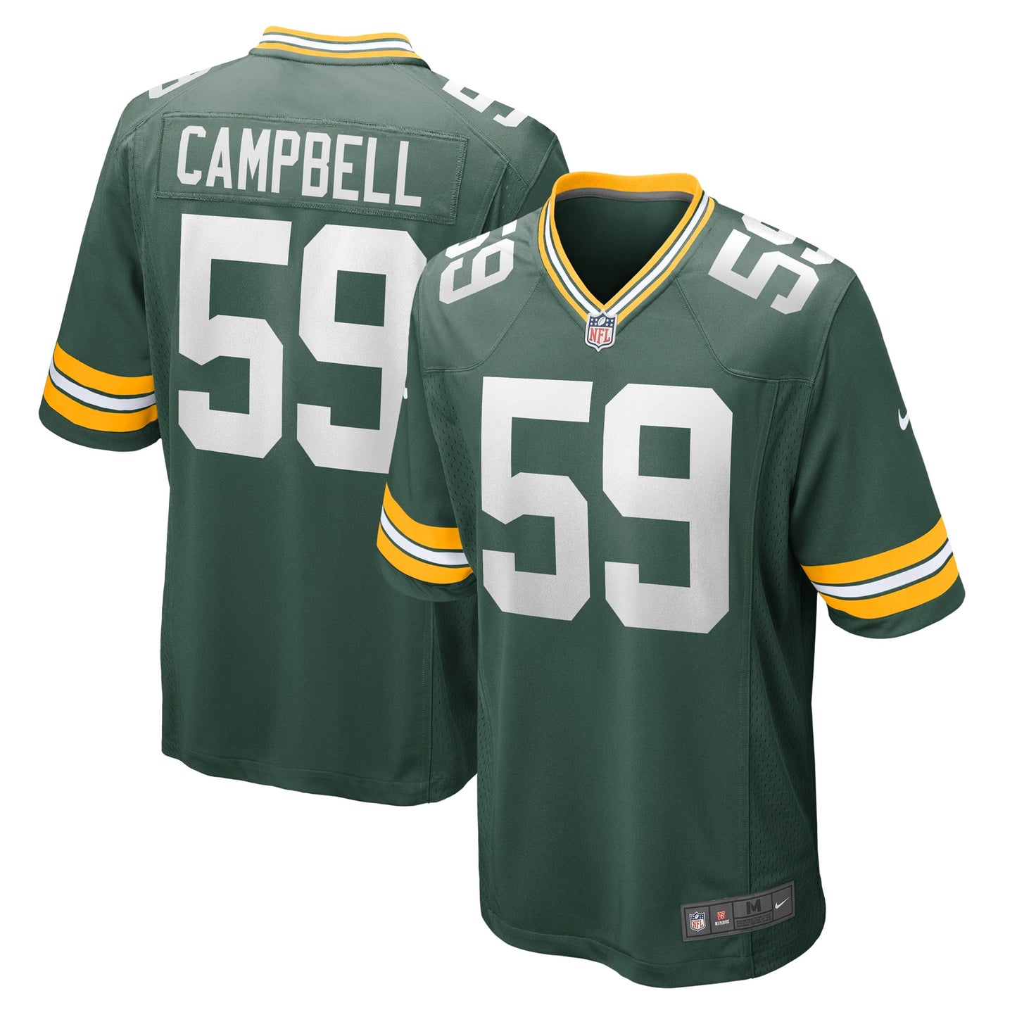 De'Vondre Campbell Green Bay Packers Nike Game Jersey - Green